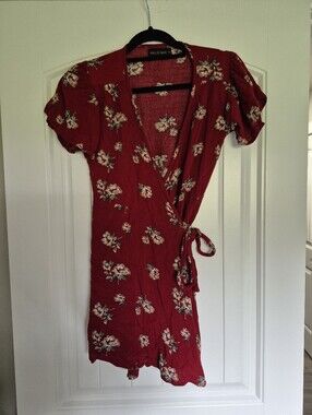 Hide And Seek Wrap Floral Mini Dress